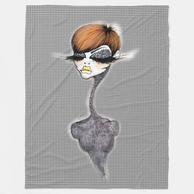 Polaire Couverture grise de lutin (Devant)