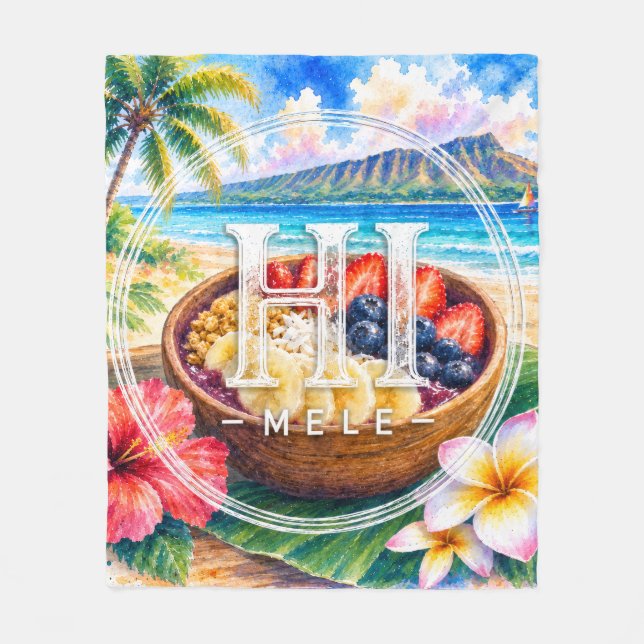Polaire Couverture HIMELE Açaí Bowl  (Devant)