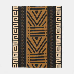 Polaire Couverture imprimée en tissu de boue africain
