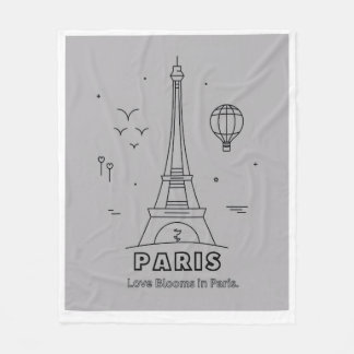 Polaire Couverture jetée de la Tour Eiffel de Paris