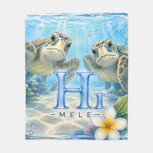 Polaire Couverture jetée HIMELE Honu (Devant)