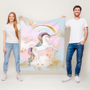 Polaire Couverture Licorne Pastel