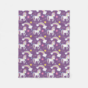 Polaire Couverture magique pourpre d'ouatine de licorne