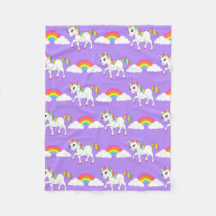 Polaire Couverture mignonne de licorne