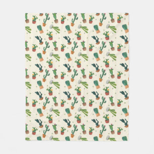 Polaire Couverture mignonne d'impression de cactus