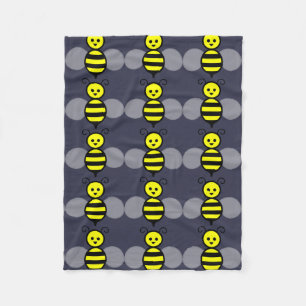 Polaire Couverture mignonne d'ouatine d'abeille