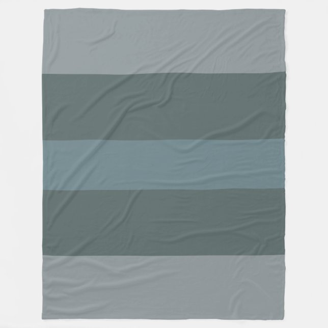 Polaire Couverture Moderne en Fleece à Bloc de Couleur Ver (Devant)