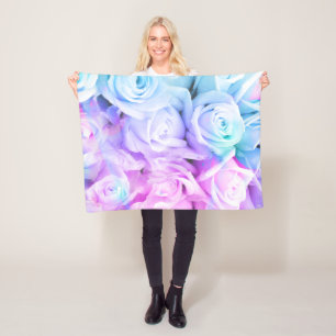 Polaire Couverture molle de beurre d'ouatine de roses
