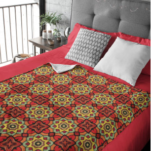 Polaire Couverture Motif dynamique Kaleidoscope Starburst