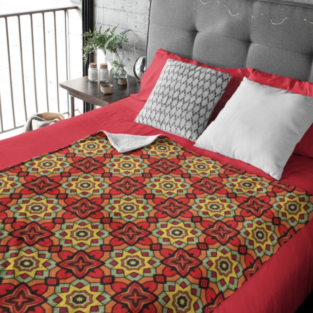 Polaire Couverture Motif dynamique Kaleidoscope Starburst (Créateur téléchargé)