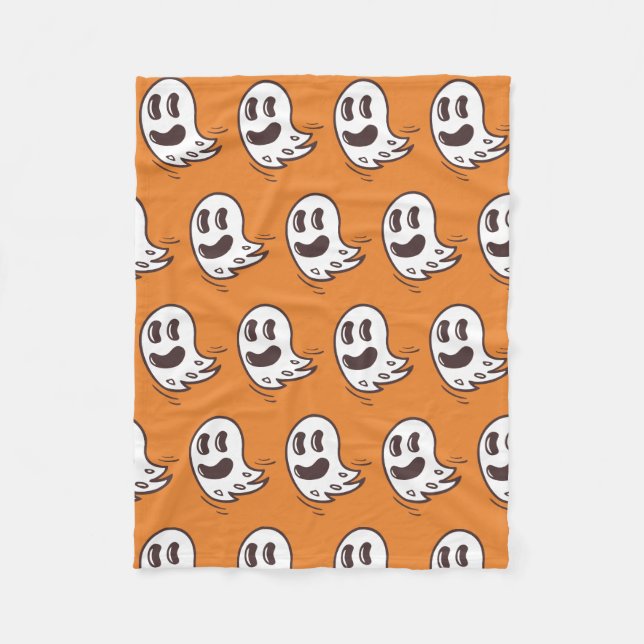 Polaire Couverture Motif Halloween Ghost (Devant)