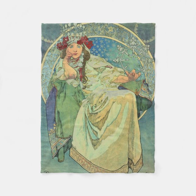 Polaire Couverture Mucha Alfons Princesse Hyacinta 1911 (Devant)