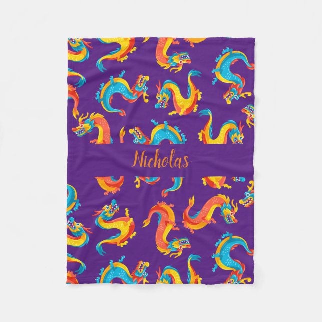 Polaire Couverture Mystique Dragon Pour Les Amateurs D'Ima (Devant)