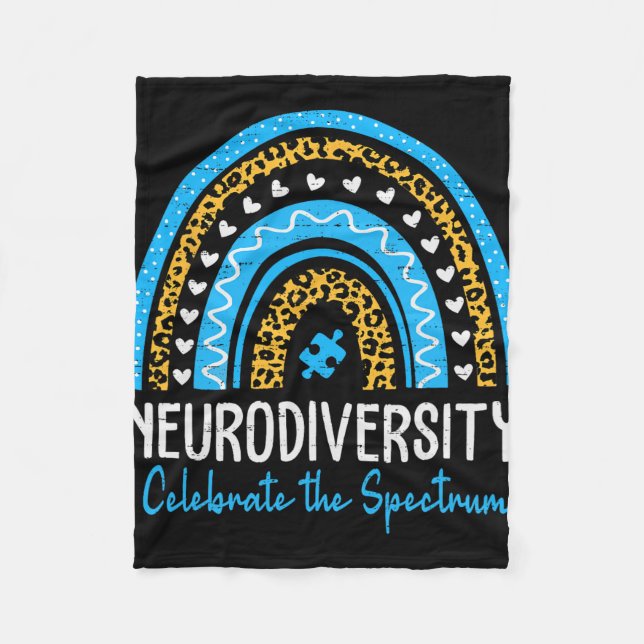 Polaire Couverture Neurodiversité AutiFleece, Petite 76 x  (Devant)