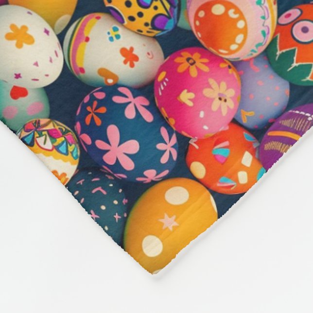 Polaire Couverture œufs de Pâques colorés ADOM (Coin)