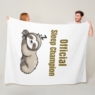 Polaire Couverture officielle de paresseux champion du som