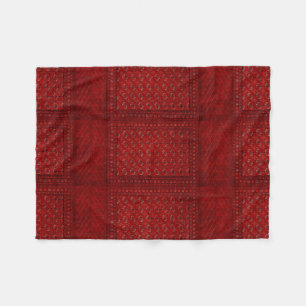 Polaire Couverture orientale en rouge