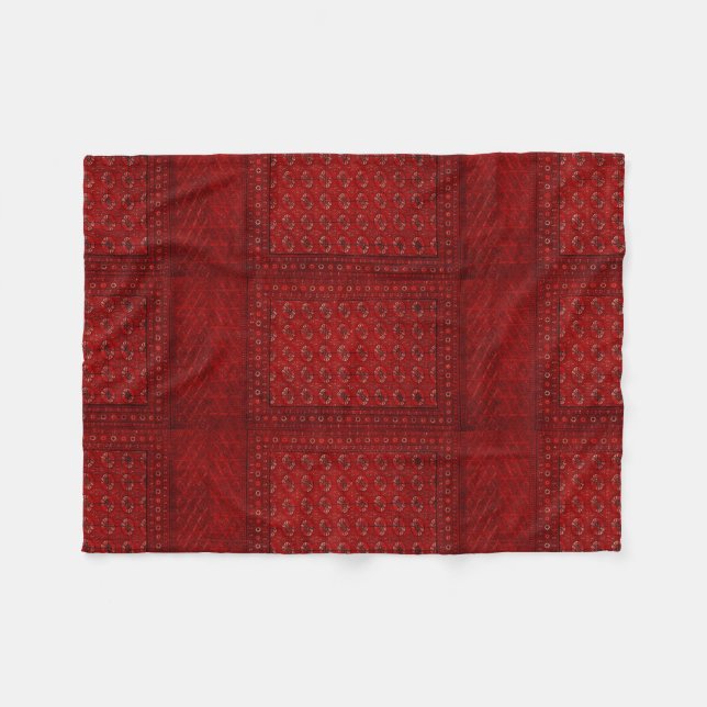 Polaire Couverture orientale en rouge (Devant (Horizontal))