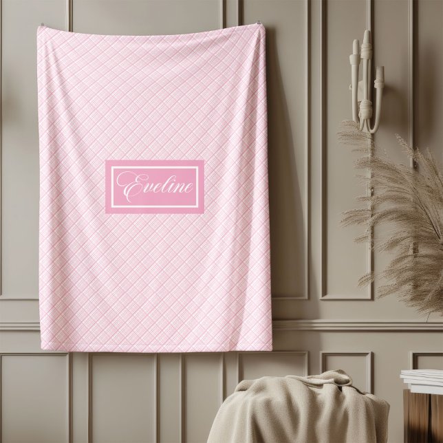 Polaire Couverture pastel personnalisée Confort chic moder (Personalized Pastel Blanket Modern Chic Comfort)