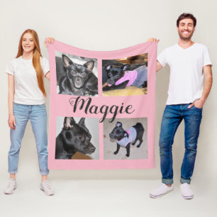 Polaire Couverture personnalisable de chien d'ouatine de 4