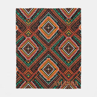 Polaire Couverture personnalisée au motif diamant kilim su