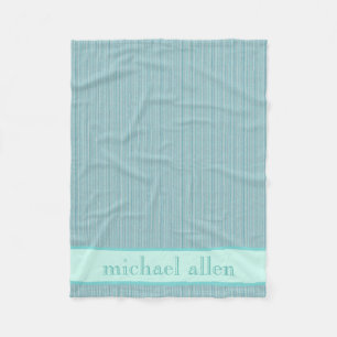 Polaire Couverture personnalisée Bébé bleu-turquoise