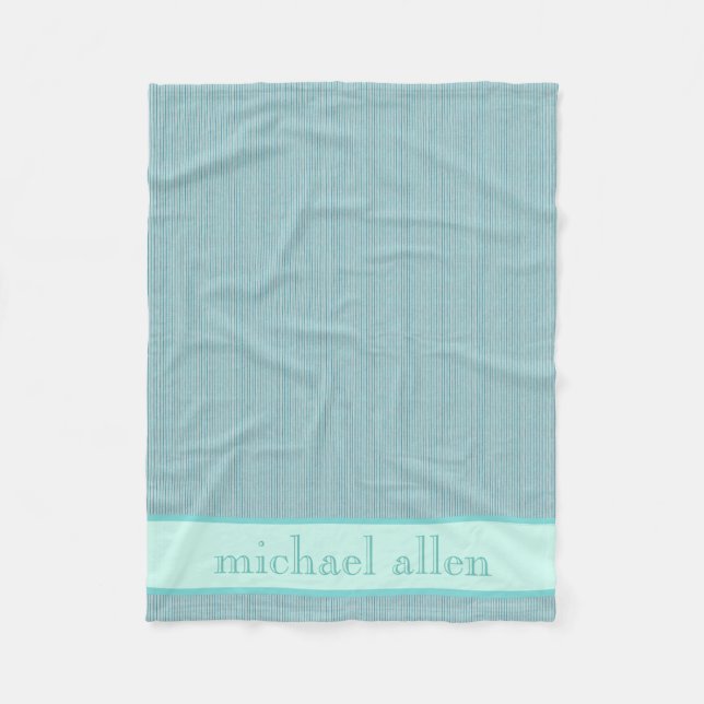 Polaire Couverture personnalisée Bébé bleu-turquoise (Devant)