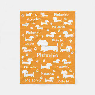 Polaire Couverture Personnalisée Chien Saucisse Dachshund 