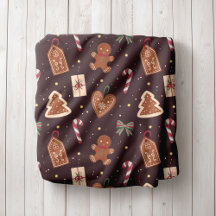 Couverture personnalisée de Noël en molleton