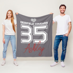 Polaire Couverture personnalisée de volleyball aux couleur