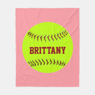 Polaire Couverture personnalisée d'ouatine du base-ball