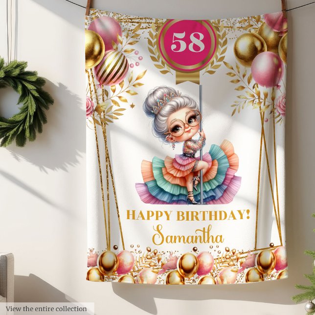 Polaire Couverture personnalisée drôle de grand-mère, cade (Custom Funny Grandma Blanket Birthday Gift)