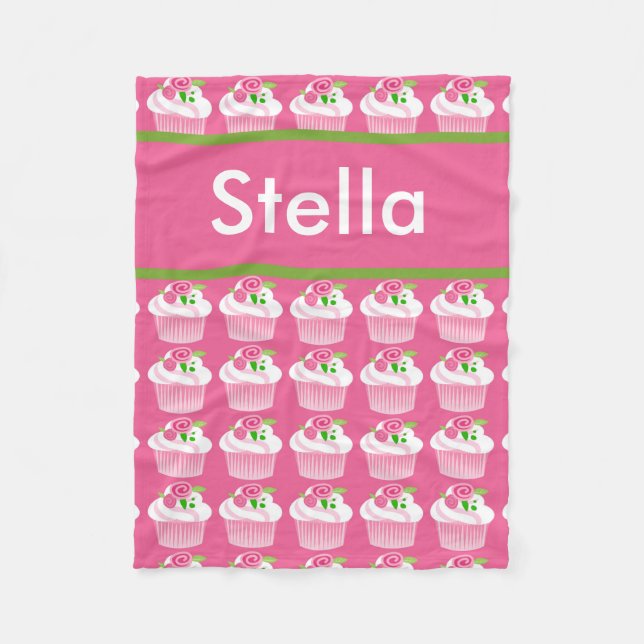 Polaire Couverture personnalisée du petit gâteau de Stella (Devant)