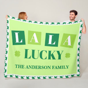 Polaire Couverture personnalisée La La Lucky pour la Saint