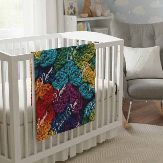 Polaire Couverture personnalisée pour bébé avec nom (Créateur téléchargé)