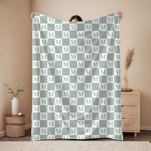 Polaire Couverture personnalisée pour bébé en sage pour el