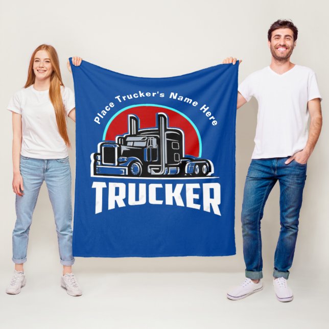 Polaire Couverture personnalisée pour camionneur (En situation)