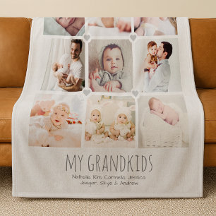 Polaire Couverture personnalisée pour grands-parents avec