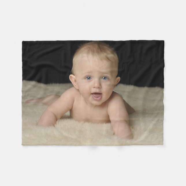 Polaire Couverture personnalisée - un cadeau ils aimeront (Devant (Horizontal))
