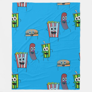 Polaire couverture popcorn film