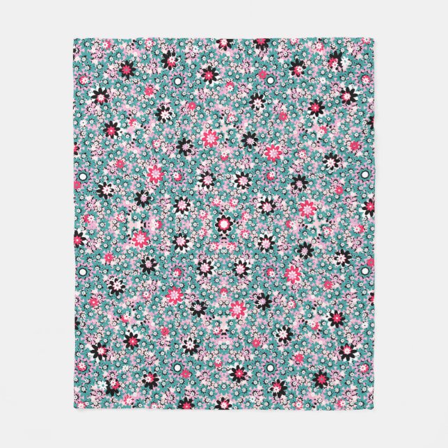 Polaire Couverture pour bébé florale à main - Cuisine douc (Devant)