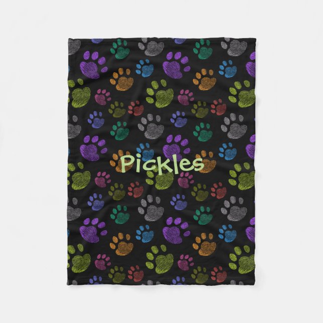 Polaire Couverture pour chien en fourrure Pup Paw, petite (Devant)