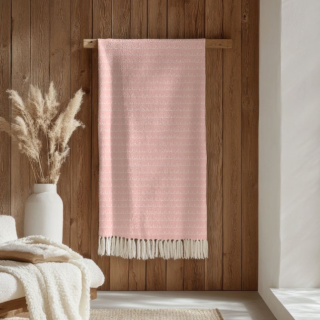 Polaire Couverture pour enfants Boho Pastel Rose Blanc Con (Boho Kids Blanket Pastel Pink White Cozy Comfort)