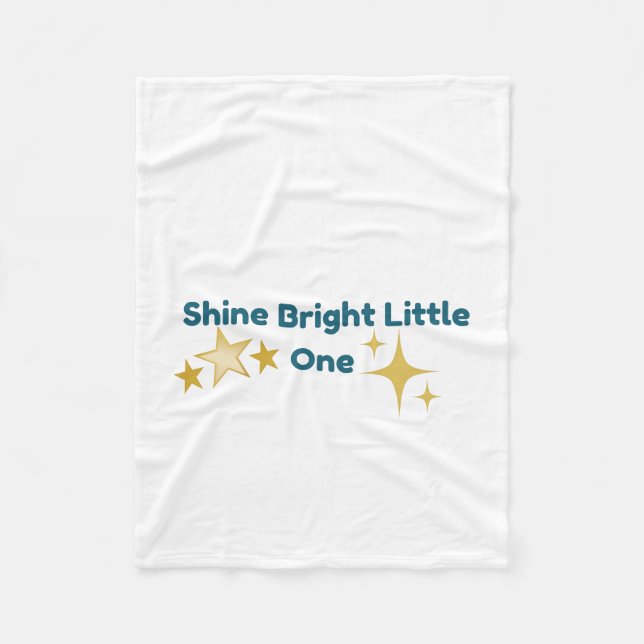Polaire Couverture pour enfants Shine Bright Little One (Devant)