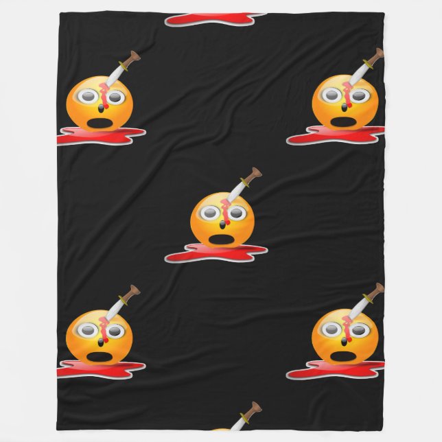 Polaire couverture psycho émoji (Devant)