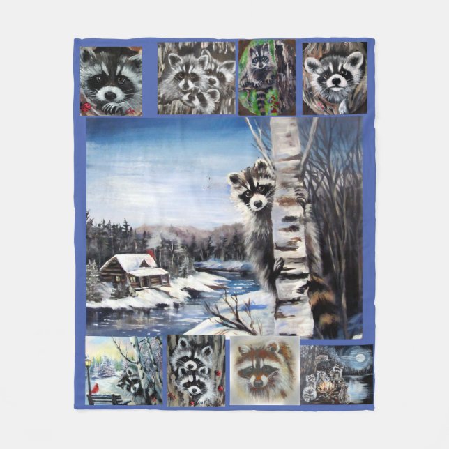 Polaire Couverture Raccoon (Devant)