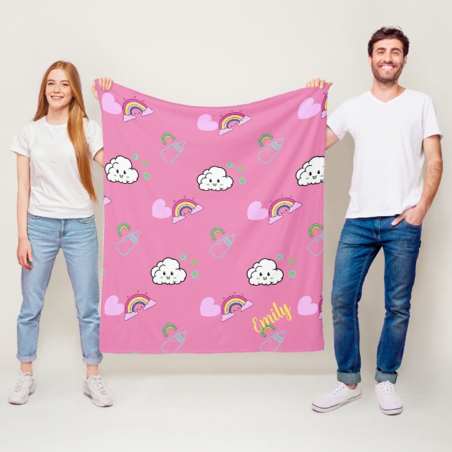Polaire Couverture Rainbow Dreams (En situation)