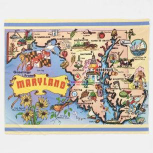 Polaire Couverture Rétro Maryland