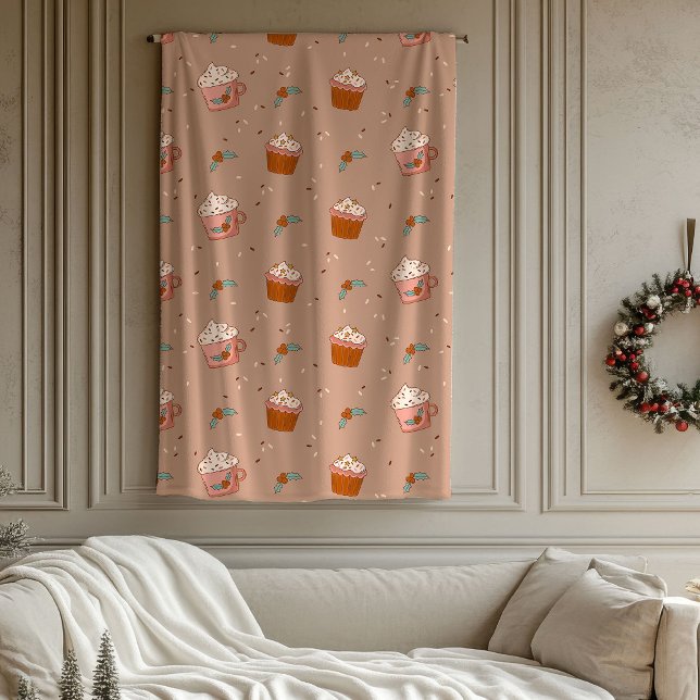 Polaire Couverture Rétro Pastel Groovy Noël Maison Touche (Pastel Retro Blanket Groovy Christmas Home Touch)