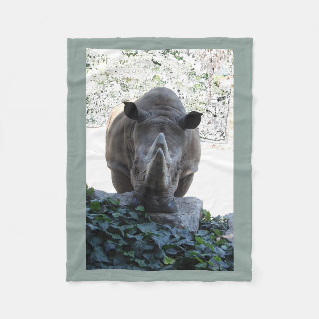 Polaire couverture _ rhinocéros (Devant)